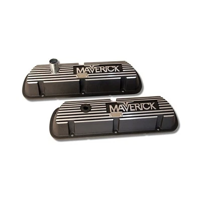 6A582-MAV Scott Drake Black Wrinkle Finish Maverick Valve Covers - Image 1 of 2
