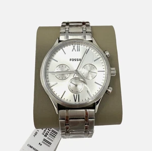 Fossil Fenmore Multifunktion Silber Herrenuhr BQ2810 Edelstahl mit Box - Bild 1 von 11