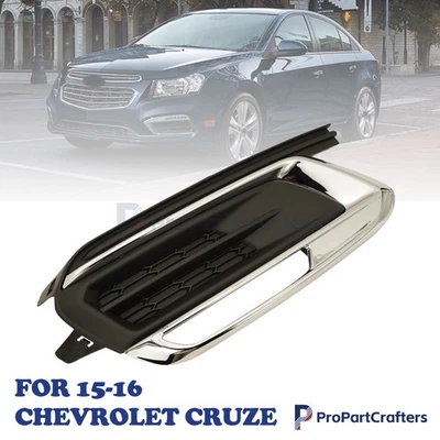 NEW For 15-16 Chevrolet Cruze Driver Side Fog Light Cover Bezel GM1038184 US Foto 1 de 4