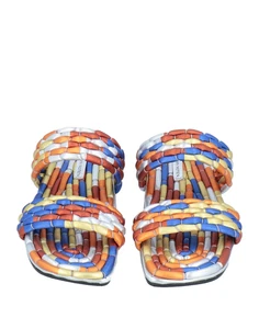 Nuevas Sandalias Dries Van Noten Multicolor Cuero Sin Cordones Talla 37, 7 EE. UU. - Imagen 1 de 9