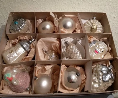 Christbaumschmuck, Baumkugeln  Glaskugeln verschiedene Weihnachtsbaum Anhänger - Bild 1 von 2