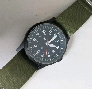 Traser GWS H3 G10 Pro Taucheruhr mit grünem Nato Armband. Datumsanzeige. - Bild 1 von 7