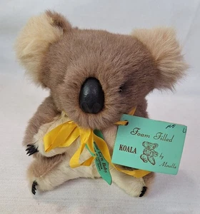 Vintage Koalabär Plüschtier Kuscheltier echt Känguru Fell Australien - Bild 1 von 8