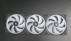 Corsair QX120 RGB iCUE Link Computer Cooling Fan Starter Kit 120mm, 3-Pack - Bild 1 von 2