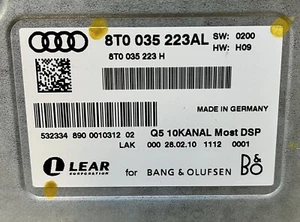 2010 AUDI A4 A6 S6 A8 Q5 Q7 S4 BANG & OLUFSEN AUDIO SYSTEM AMP 8T0 035 223AL - Picture 1 of 7