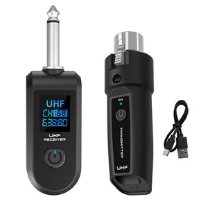 Wireless Audio Transmitter&Receiver XLR Adapter 30-50m Stable Transmission - Picture 1 of 18