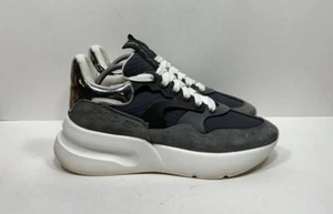 Alexander McQueen Oversized Runner Mens Size 9.5 EU 42.5 Blue Gray Sneakers Shoe - Picture 1 of 8