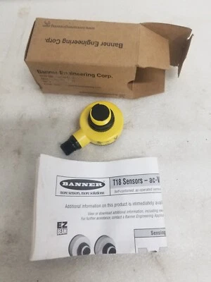 Banner Engineering T18AW3FF50Q1 T18 Photelectric Sensor AC-Voltage Series - Image 1 of 4