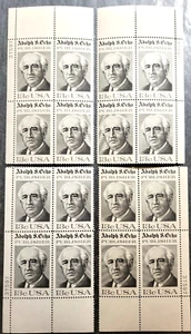Scott #1700 Adolph S. Ochs Matched Set Plate Blocks of 4 Stamps - MNH P#37597 - Picture 1 of 4