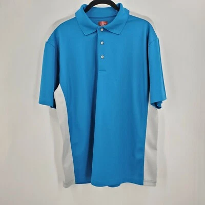 PGA Champions Tour Men's Golf Shirt Polo Top Size Large Blue Teal Shirt Golfer - Image 1 of 4