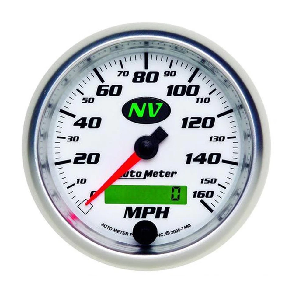 Electric Adjustable Speedometer Gauge 0-160 MPH NV Series 3 3/8 - Image 1 of 2