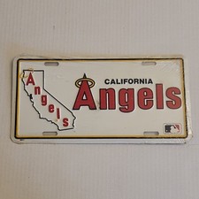 Vintage 1990's California Angels Novelty License Plate NOS Sealed MLB Baseball