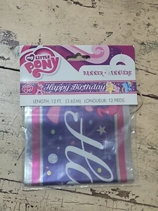 My Little Pony Happy Birthday Banner New Free Shipping - Picture 1 of 2
