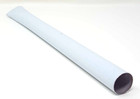Stahl Metall Rund Rohr Boden Huelse 33cm Aussen Durchmesser 25 Innen 23 mm Weiss