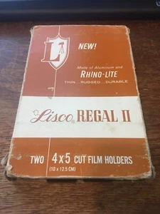 Lisco Regal II 4x5 Cut Film Holder, Good Condition, USED, Includes Box-Var.Cond. - Bild 1 von 2