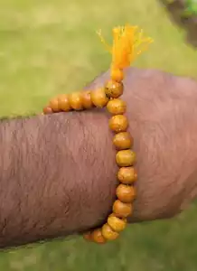 Holz Yogic Perlen Meditation Gebet Perlen Sikh Simrana Heilung Armband CCC - Bild 1 von 12