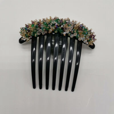 Women Elegant Hair Comb Clip Rhinestone Crystal Wedding Hairpin Bridal Headwear⇓ - Image 1 of 4