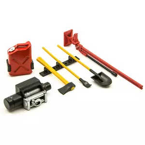 RC Rock Crawler Accessory Decor Tools Set For 1:10 Scale Wraith D90 SCX10 4WD - Picture 1 of 6