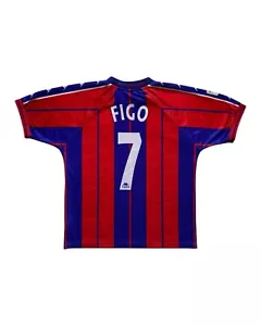 Kappa x FC Barcelona 1997/98 Luis Figo 7 Home Shirt - Imagen 1 de 12