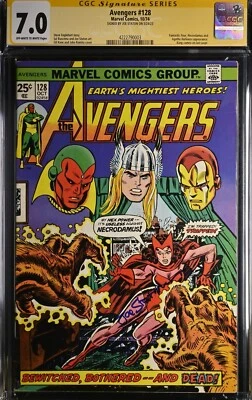 AVENGERS #128 - 10/74 - CGC SIGNATURE SERIES - SIGNED BY JOE STATON -CGC 7.0 - Image 1 of 2