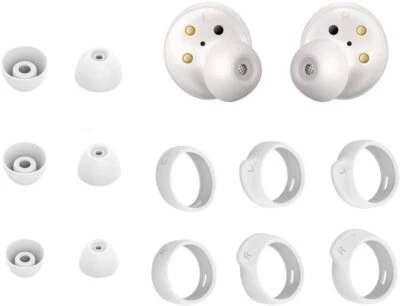 Zotech 6 Pair Anti Slip Earhooks Kit for Samsung Galaxy Buds S/M/L (White)