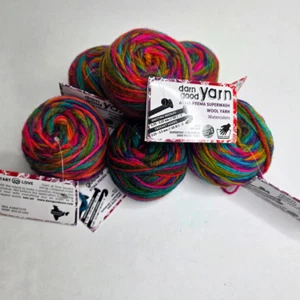Darn Good Yarn Watercolors - Superwash wool - Fingering Weight Yarn - Set of 6 - Picture 1 of 5
