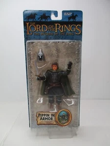 FIGURA DE ACCIÓN TOYBIZ LORD OF THE RINGS PIPPIN IN ARMOR SIN USAR, EN CAJA NUEVA 2004 - Imagen 1 de 15