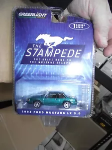 Greenlight 1/64 1992 Ford mustang LX 5.0 green NIB - Picture 1 of 1