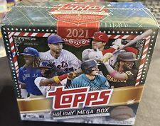 2021 Topps Factory Sealed Holiday Christmas Mega Box Baseball Trading Cards MLB
