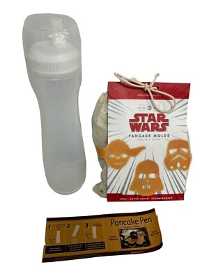 Moldes para panqueques Williams Sonoma Star Wars Yoda/Darth Vader/Trooper + bolígrafo de batería Foto 1 de 4