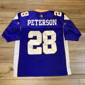 NFL Reebok On Field Adrian Peterson Minnesota Vikings Purple Jersey Sz 50 Sewn - Picture 1 of 7