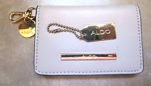Aldo Damen Beige Geldbörse Clip auf Lizenz Kartenetui mit Aldo Metall Schlüsselanhänger - Bild 1 von 8