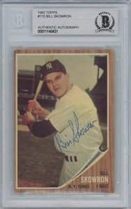 Bill Skowron 1962 Topps #110 SIGNED w BAS authentication - VERY NICE! - Picture 1 of 2
