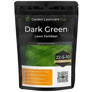 Dark Green Lawn Fertiliser - Non Toxic - High in Nitrogen Greens Grass Fast - F - Picture 1 of 5