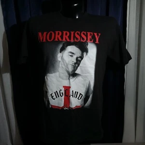 CAMISETA MORRISSEY Negra Nombre Logo Raro Smiths Shoegaze Grande - Imagen 1 de 4