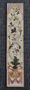 Superb Antique Fireplace Panel of Five Tiles The Decorative Art Tile Ltd C1880 - Picture 1 of 7