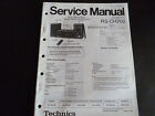 Original Service Manual Technics  Cassette Deck RS-CH 700