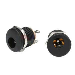 DC-022 Power Supply Connector Socket Panel Mount Jack Plug 5.5-2.1MM/2.5MM New - Picture 1 of 3