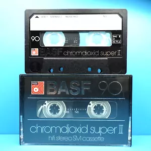 🍒 1x BASF dióxido de cromo super II 90 * Tipo 2 * Cassette casete кассета * 1980. - Imagen 1 de 3