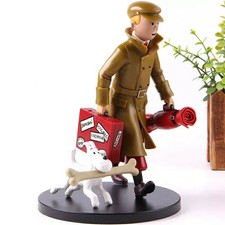 Lot pvc figurine tintin collection bd cartoon adventure toy collector toy
