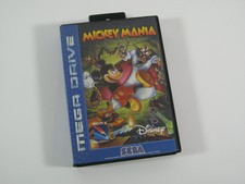 Mickey Mania Sega Genesis with original box with instructions NEAR MINT