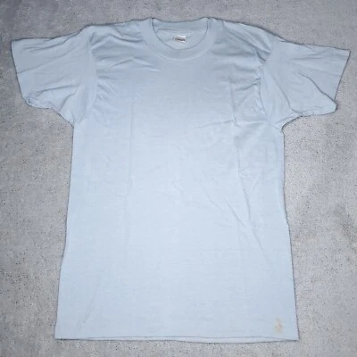 复古 80 年代 Screen Stars 空白 T 恤中号/小号浅灰色单针 d — 第 1/4 张图片