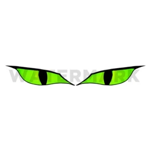 JUEGO DE CALCOMANÍAS DE VINILO OJOS VERDES LIMA DRAGON MONSTER EVIL (4,5 pulgadas de ancho cada ojo) - Imagen 1 de 1