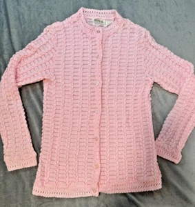 Vtg Montgomery Ward Crochet Womens Sz S Grannycore Dainty Balletcore Corquette - Picture 1 of 7