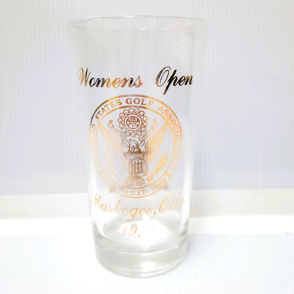 Vaso de recuerdo de la Asociación de Golf Abierto de Estados Unidos 1970 Muskogee Okla Foto 1 de 4