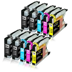 10 cartuchos Multipack LC 1240 compatibles con Brother DCP-J525W - Imagen 1 de 5