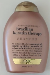 Ogx Ever Straightening Shampoo Brazilian Keratin Therapy Silky Soft Hair 13oz - Picture 1 of 5