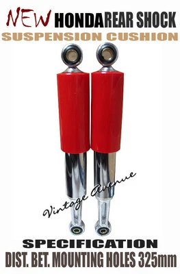 HONDA CD125 CD175 CA175 REAR SHOCK ABSORBER CUSHION *RED* [12/12mm] - Image 1 of 4