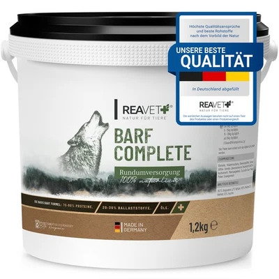 REAVET Barf Complete Pulver für Hunde 1,2kg - Barf Zusatz, Rundumversorgung - Bild 1 von 4