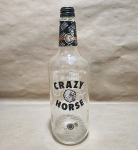 Das Original Crazy Horse Malzschnaps LEERE Glasflasche DAKOTA HILL LTD 40 Unzen - Bild 1 von 7
